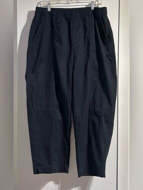Old Navy - Black Cotton Barrel Pants - Size L